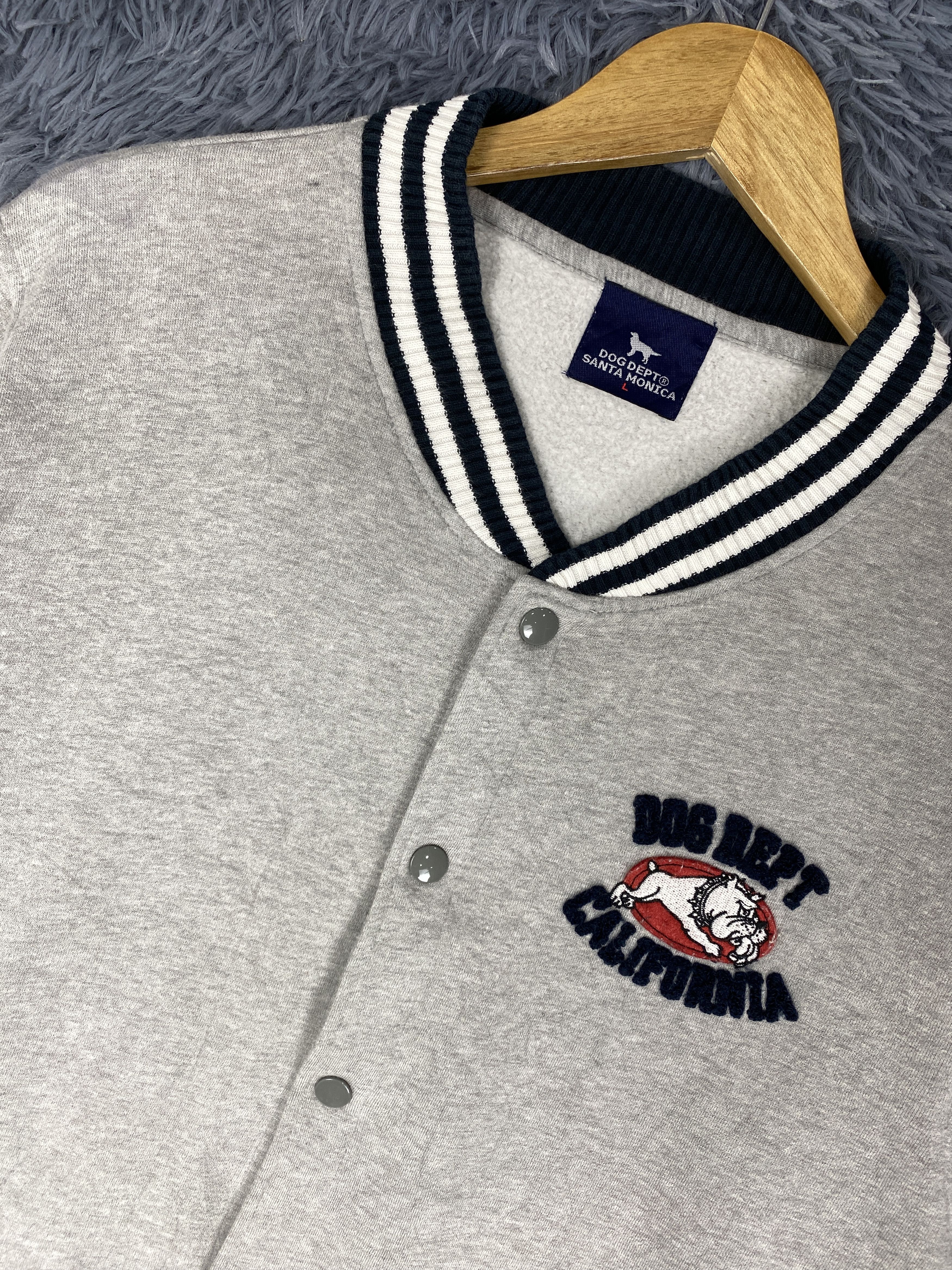 Japanese Brand Vintage Dog Dept Santa Monica Varsity Jacket Size US L / EU 52-54 / 3 - 2 Thumbnail