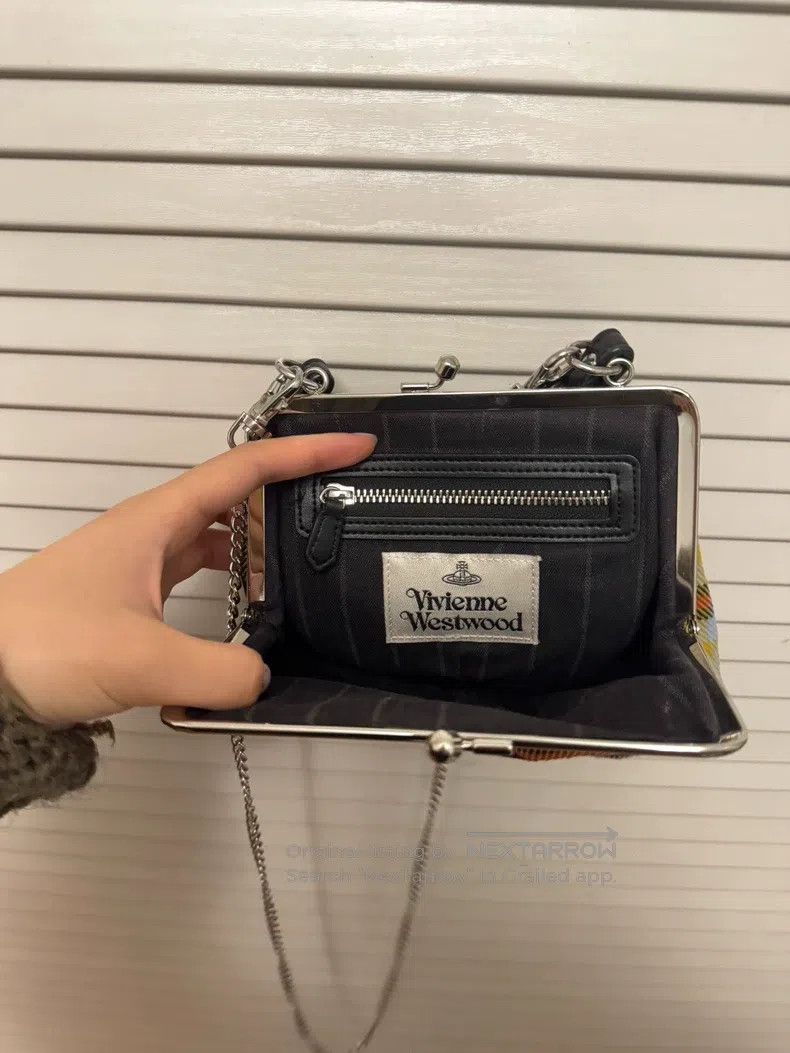 Vivienne Westwood Vivienne Westwood size os Yellow Plaid Canvas with Chain St Size ONE SIZE - 4 Thumbnail