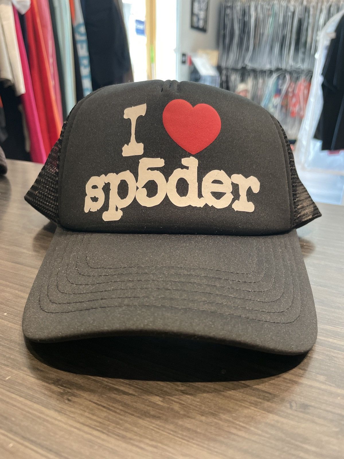 Sp5der Spider I Love Sp5der Hat Black Size ONE SIZE - 1 Thumbnail