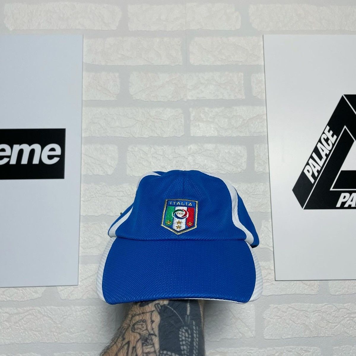 Puma × Vintage Vintage Puma Blue Italia Football Italy Cap Size ONE SIZE - 1 Thumbnail