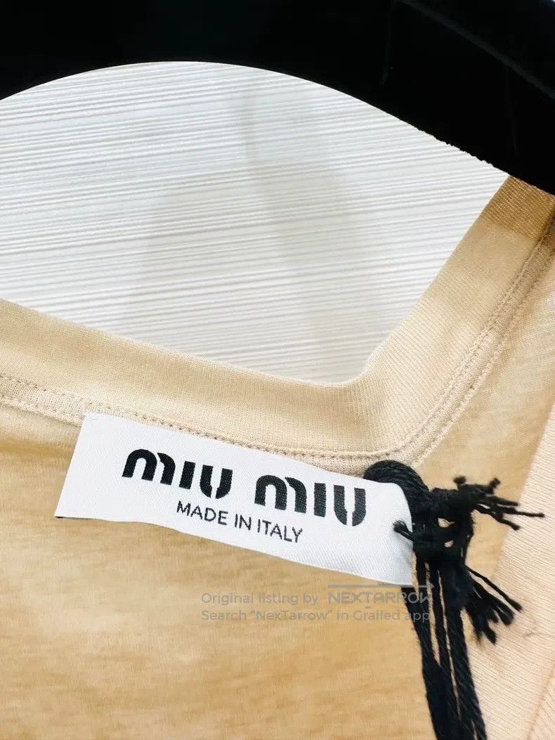 Miu Miu Miu Miu Size S Miniature letter short sleeve Size S / US 4 / IT 40 - 2 Thumbnail
