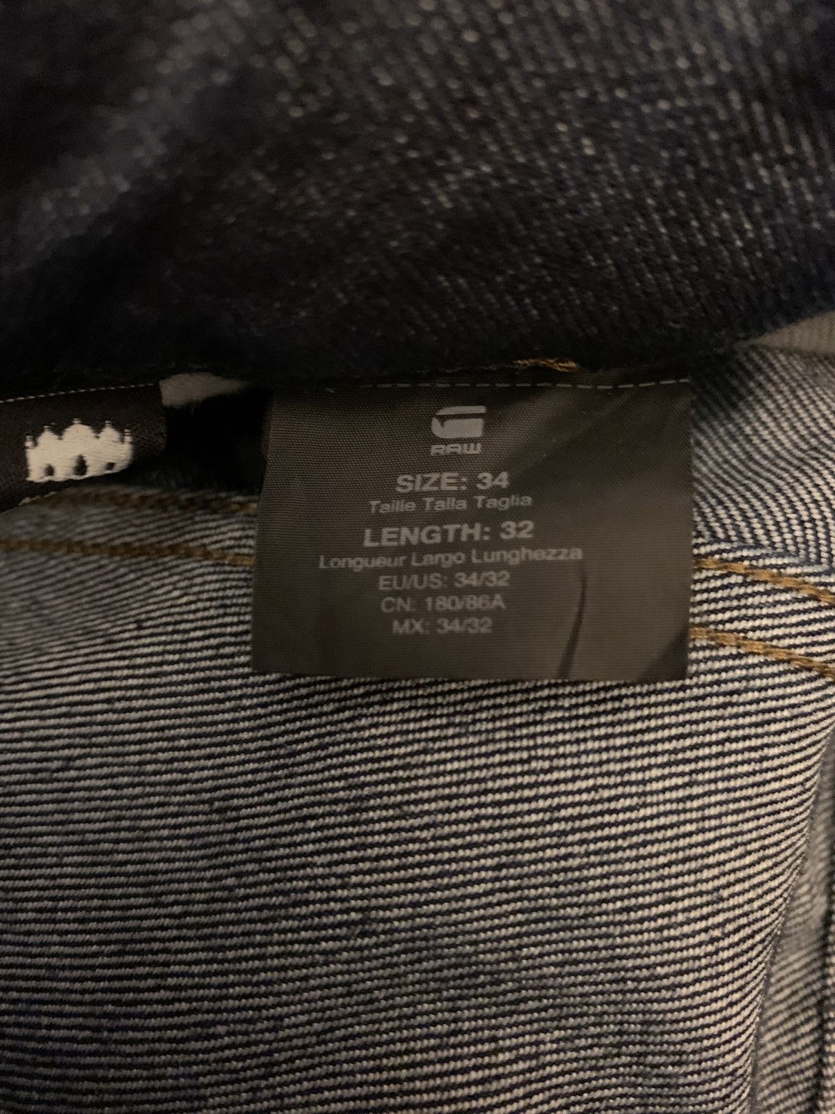 G-Star G-Star Raw Jeans 34x32 Slim Fit GS01 Tapered Leg Dark Wash Size US 34 / EU 50 - 5 Thumbnail