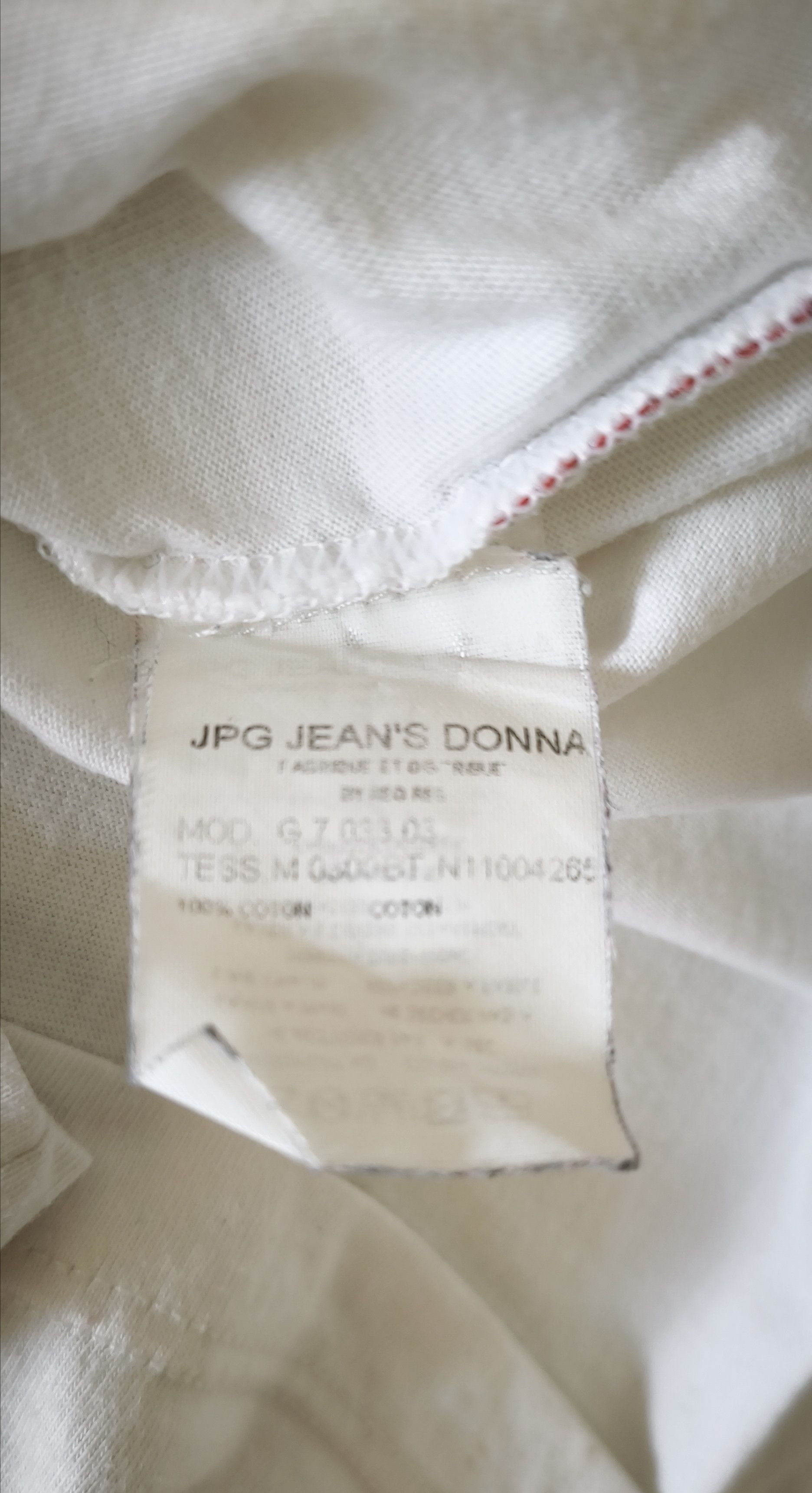 Jean Paul Gaultier SS 2002 - JPG logo cotton tshirt Size M / US 6-8 / IT 42-44 - 3 Thumbnail