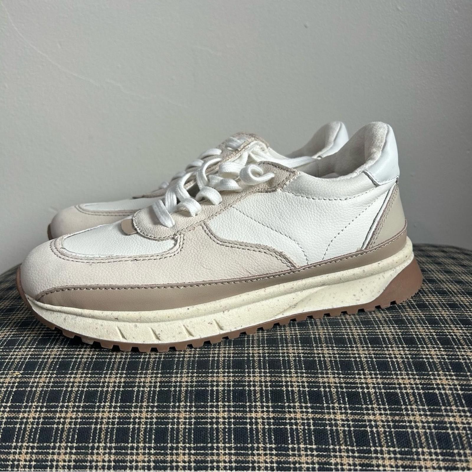 Madewell Madewell Leather Suede Sneakers Cream Chunky Sole Size 6 Size US 6 / IT 36 - 1 Thumbnail