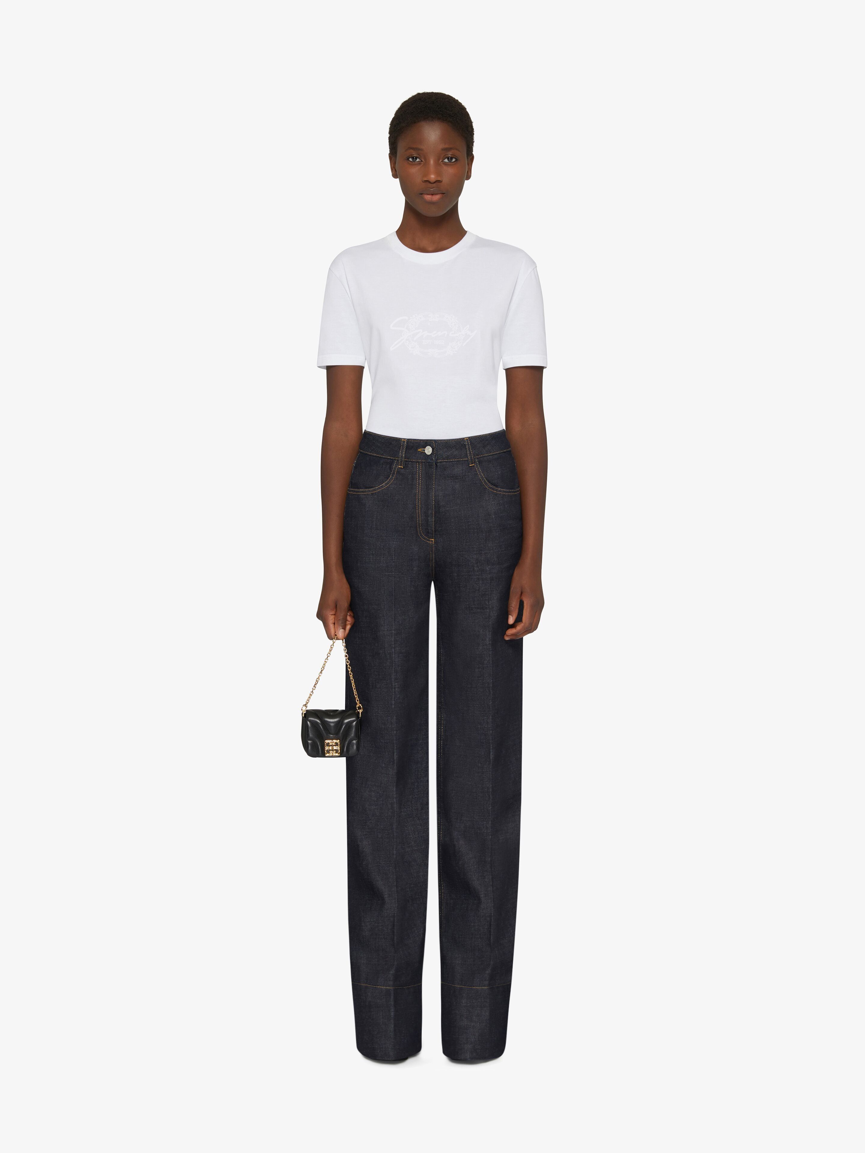 Givenchy o1srvl11e0825 Short Sleeve T-Shirt in White Size M / US 6-8 / IT 42-44 - 2 Thumbnail