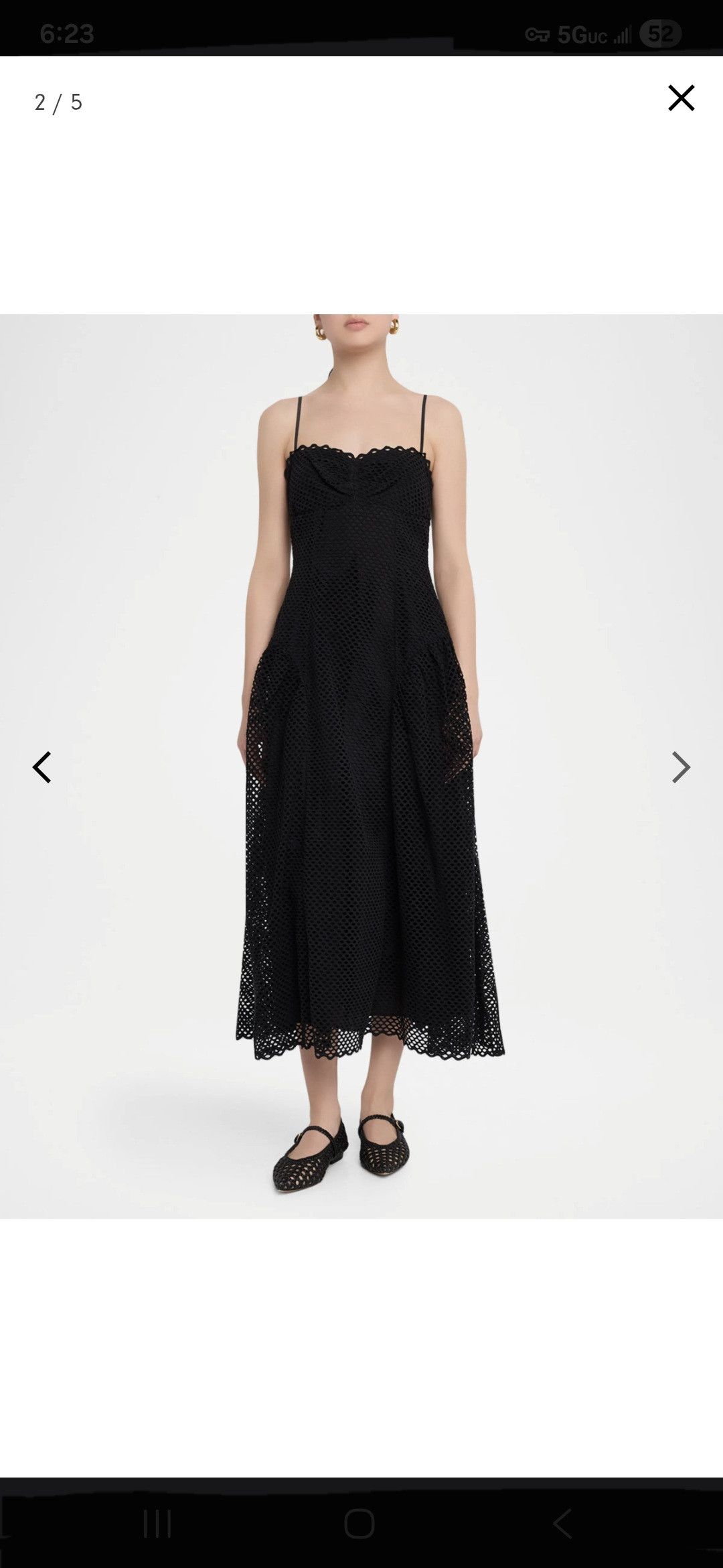 Ulla Johnson Isotta eyelet cotton dress Noir Size XS / US 0-2 / IT 36-38 - 1 Thumbnail