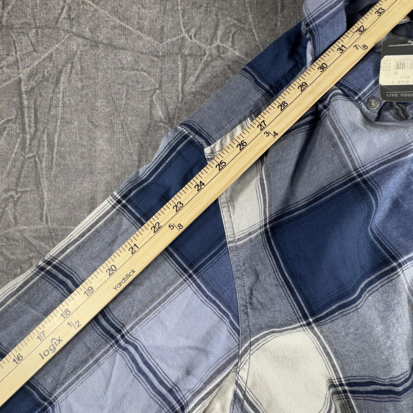 L.L. Bean Eddie Bauer Shirt Women's M Blue Brown Classic Fit Plaid NEW Size US L / EU 52-54 / 3 - 6 Thumbnail
