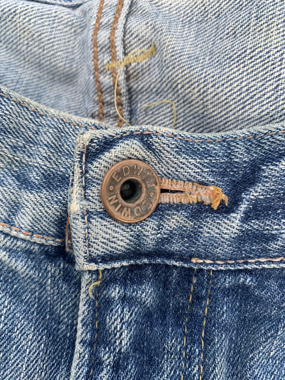 Kapital VINTAGE EDWIN 505XX SELVEDGE FADED JAPANESE DISTRESSED DENIM Size US 34 / EU 50 - 13 Thumbnail