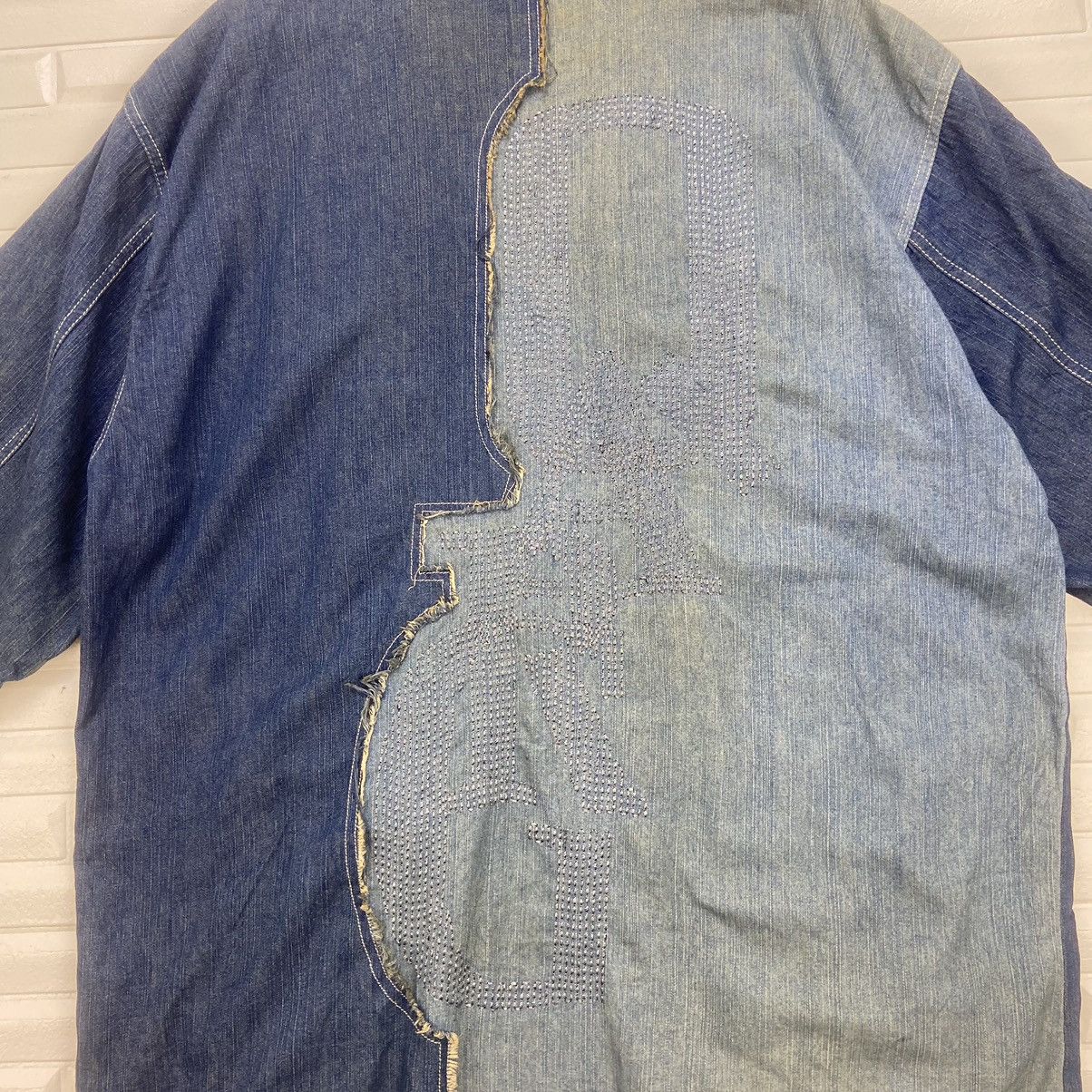 Japanese Brand Japanese Brand Quadro Scream Patchwork Denim Jacket Size US L / EU 52-54 / 3 - 10 Thumbnail