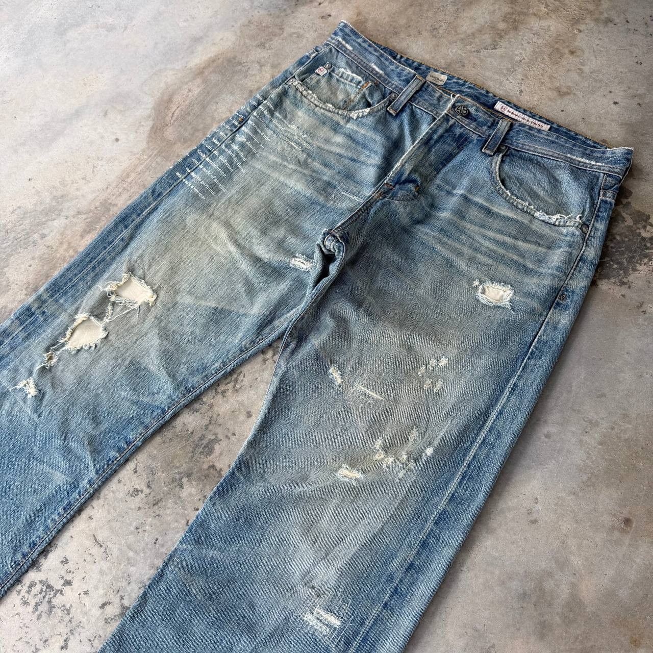 AG Adriano Goldschmied Vintage AG Adriano Goldschmied CampaignLoose Distressed Jean Size US 32 / EU 48 - 6 Thumbnail