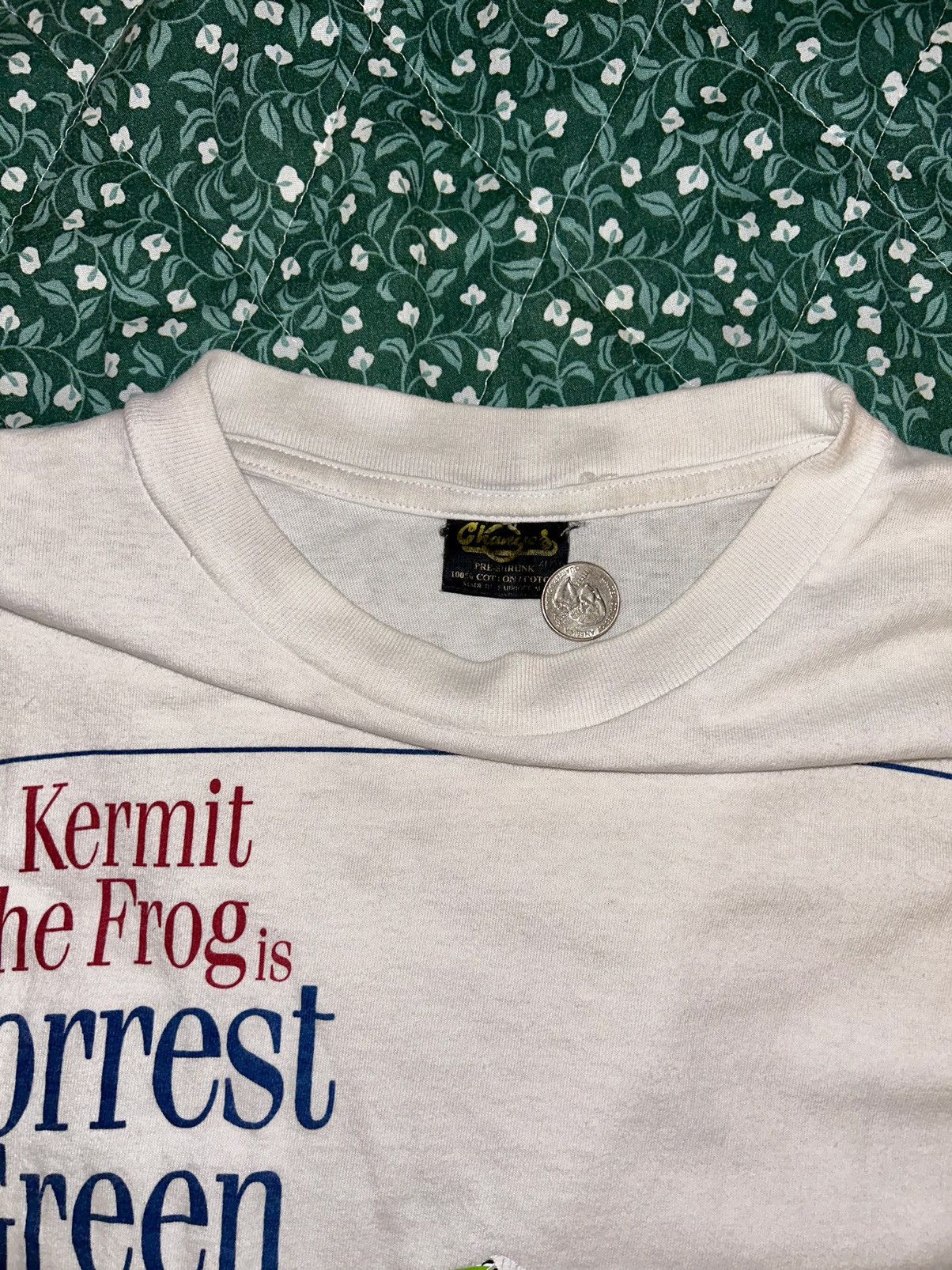 Changes × Vintage Vintage “Kermit the Frog is Forrest Green” Tee Size US XL / EU 56 / 4 - 4 Thumbnail
