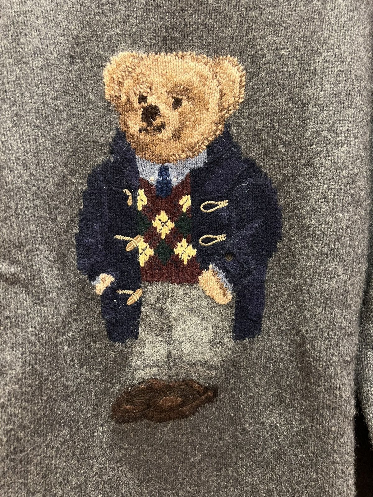 Polo Ralph Lauren Polo Ralph Lauren Polo Bear Toggle Coat Knit Sweater Size US XL / EU 56 / 4 - 2 Thumbnail