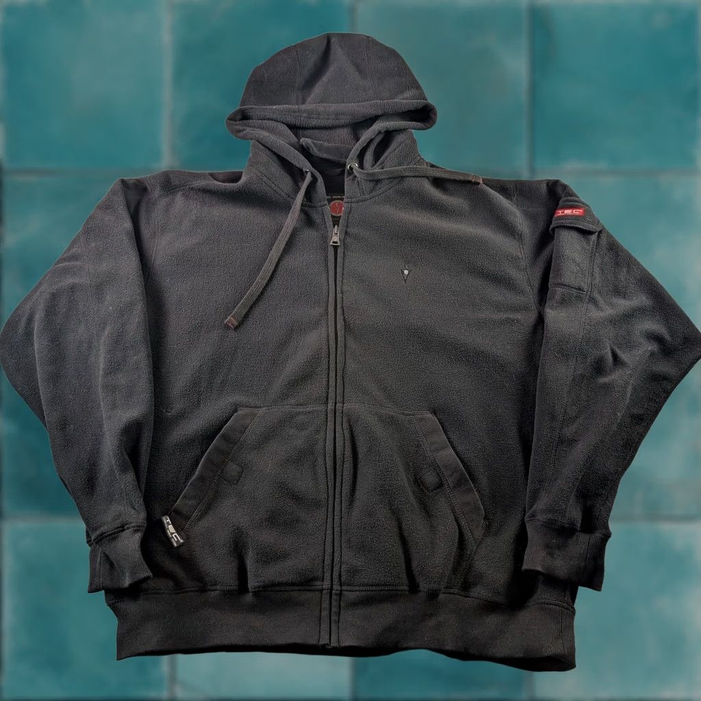 Vintage SCOTTEVEST Hoodie Black Full Zip Fleece Multi Pocket Tech Travel Jacket Men's L Size US L / EU 52-54 / 3 - 1 Thumbnail
