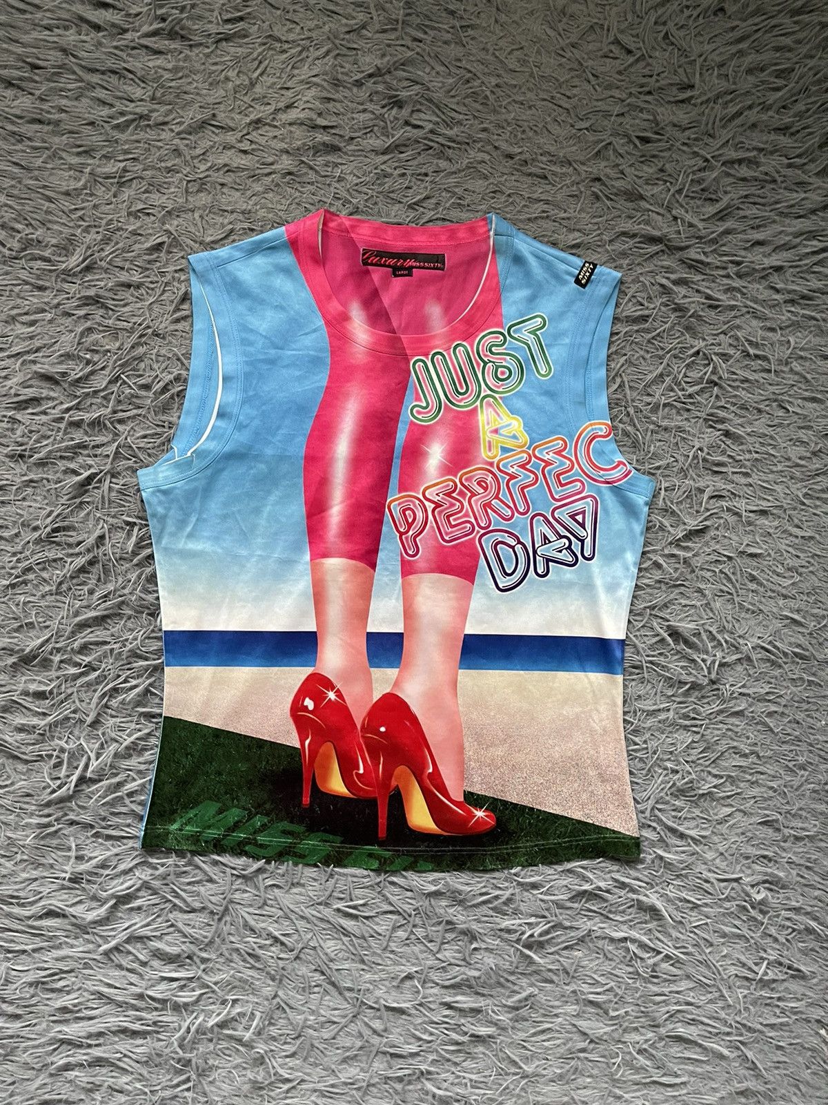 Miss Sixty vintage Y2K just a perfect day tank top