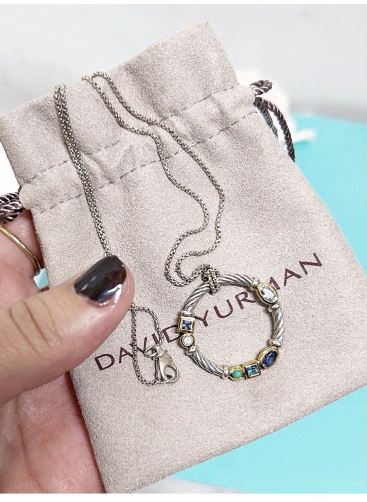 David Yurman Authentic David Yurman Confetti 925 & 14kt Gold Necklace Size ONE SIZE - 7 Thumbnail