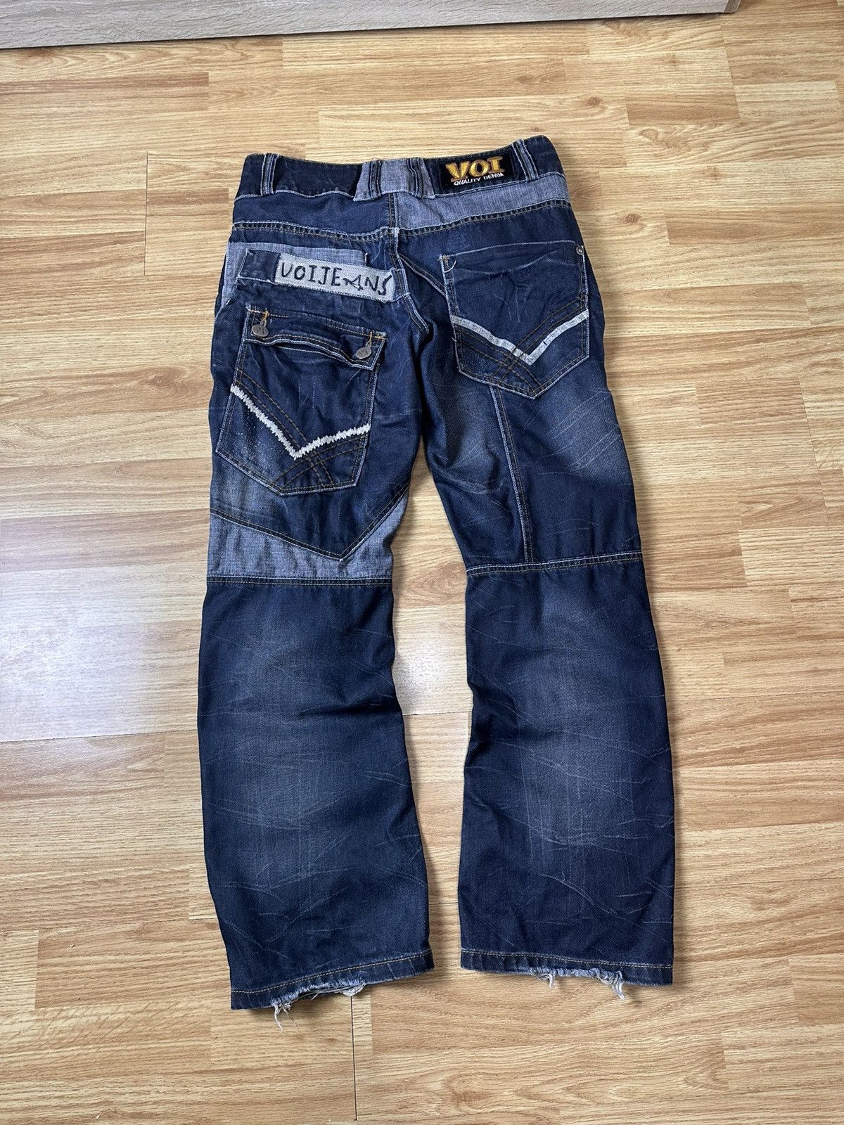 Voi Jeans 🔥 Voi Multipocket Patched Denim Jeans Y2K Hysteric Glamour Size US 34 / EU 50 - 2 Thumbnail