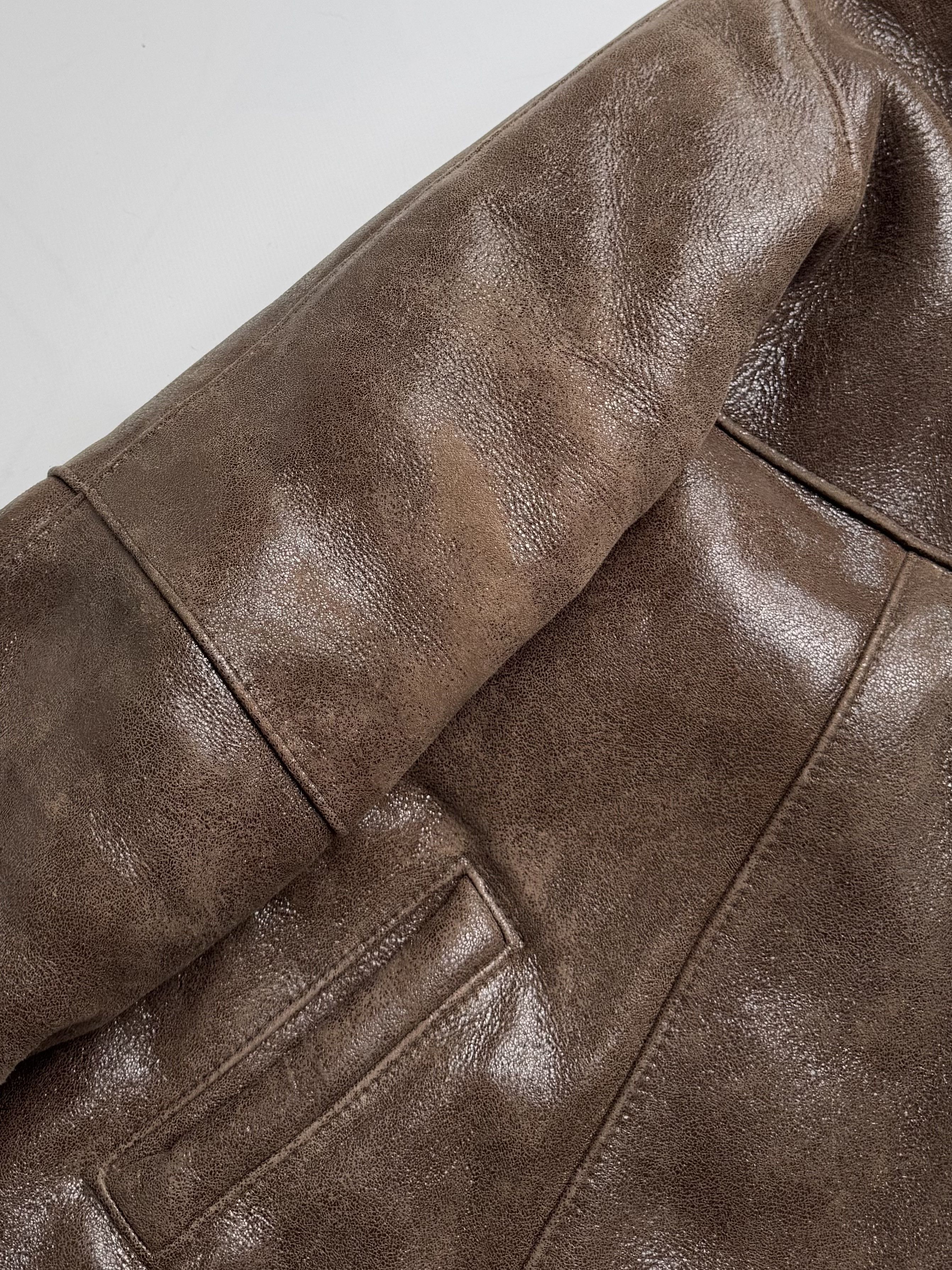 Vintage Vintage Glittered Real Sheepskin Coat B8(V410)E2 Size XL / US 12-14 / IT 48-50 - 5 Thumbnail