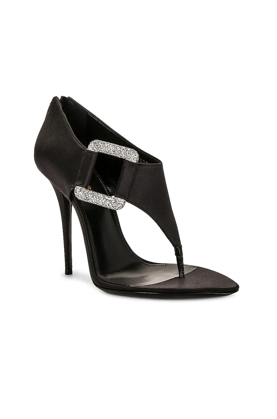 Saint Laurent Paris o1y0126 Thong Sandals in Black Size US 6 / IT 36 - 2 Thumbnail