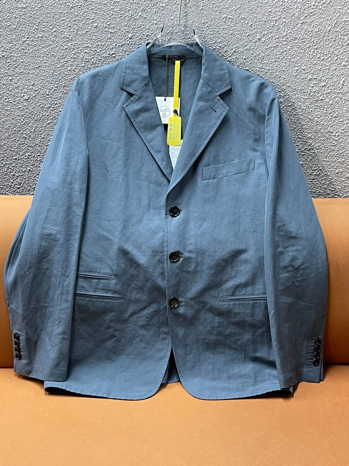 Hermes Hermes Linen Blend Lapel Single-Breasted Blazer Size US M / EU 48-50 / 2 - 1 Thumbnail