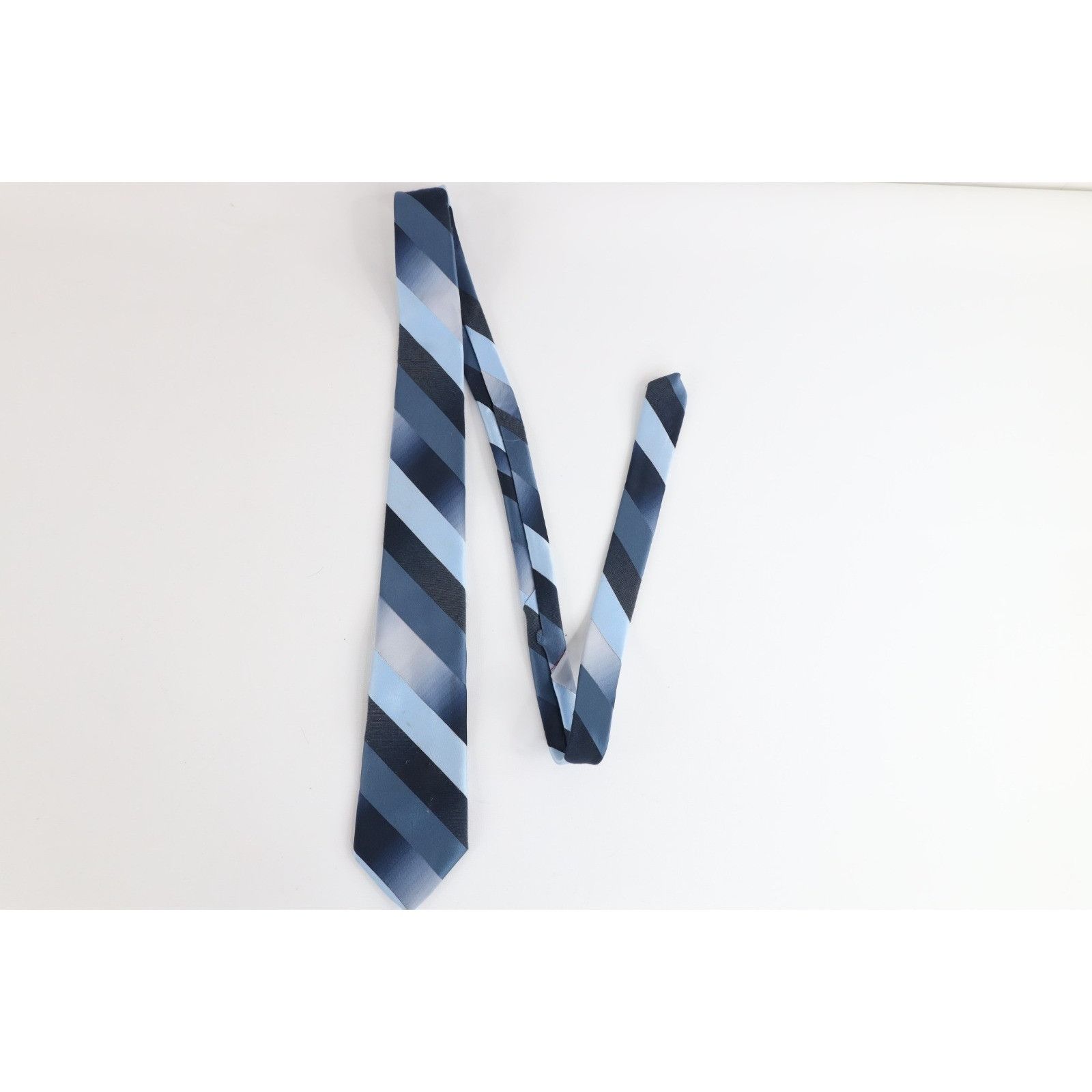 Vintage Vintage 90s Streetwear Distressed Silk Striped Neck Tie Size ONE SIZE - 2 Thumbnail