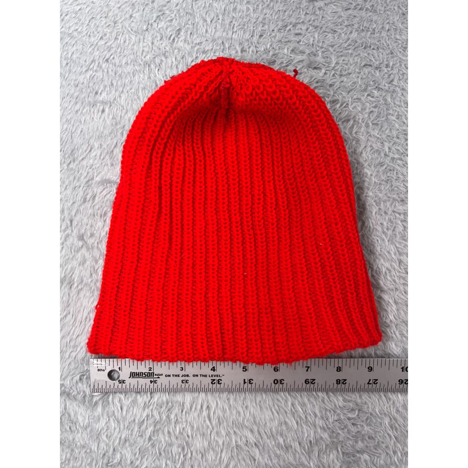 Doublet Beanie Adult One Size Red Acrylic Knit Beanie Outdoors Ski Winter Men Women Unbranded Adjustable Lightweight Hat Size ONE SIZE - 4 Thumbnail