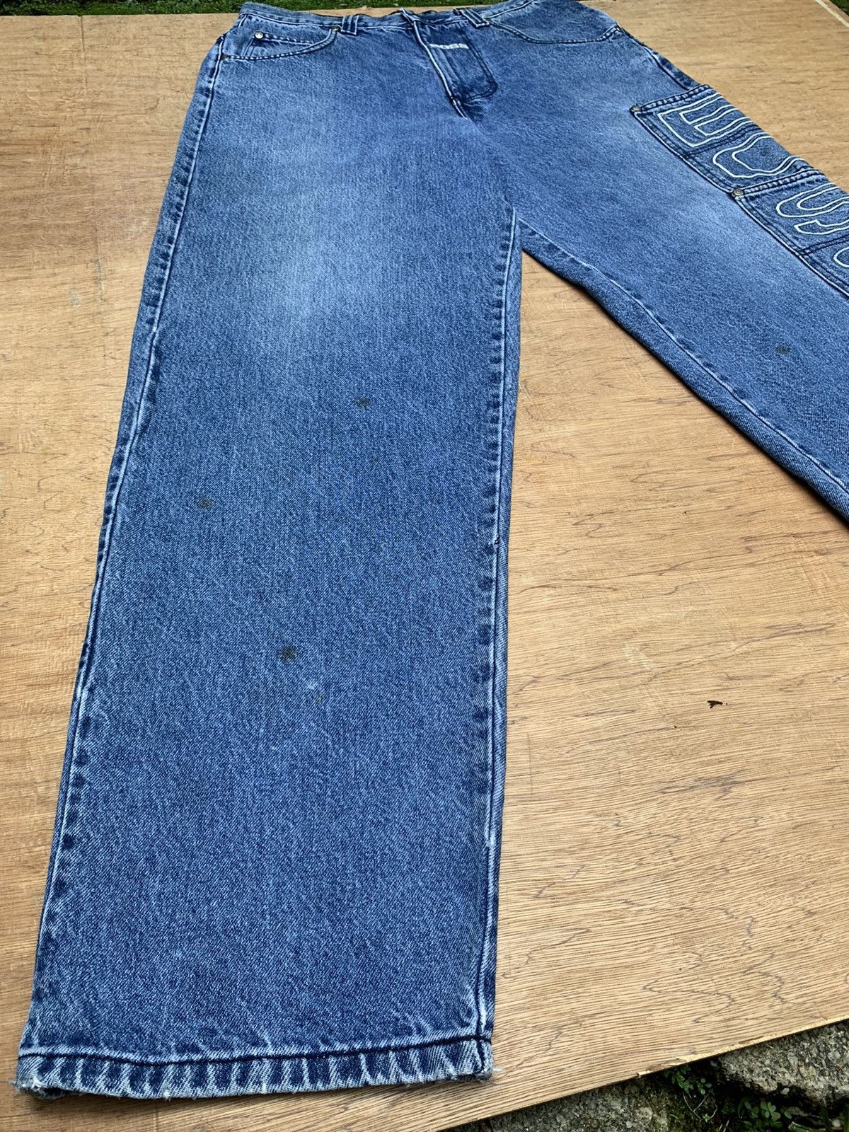 Hugo Boss Vintage 90s Boss Baggy Hip Hop Denim Jeans Pants Size US 31 - 11 Thumbnail