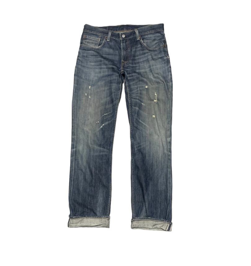 Levi's Vintage Levis 502 Selvedge Straight Leg Jeans Size US 33 - 1 Thumbnail