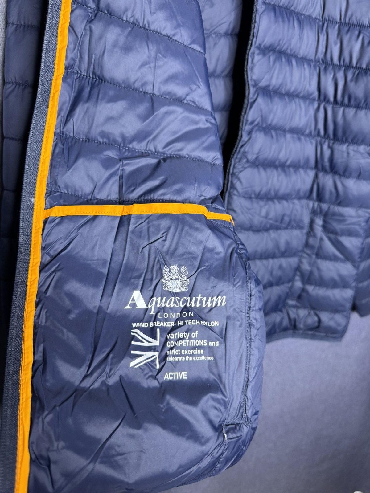 Aquascutum Aquascutum London Active Padded Puffer Down Jacket Navy Blue Size US XL / EU 56 / 4 - 9 Thumbnail