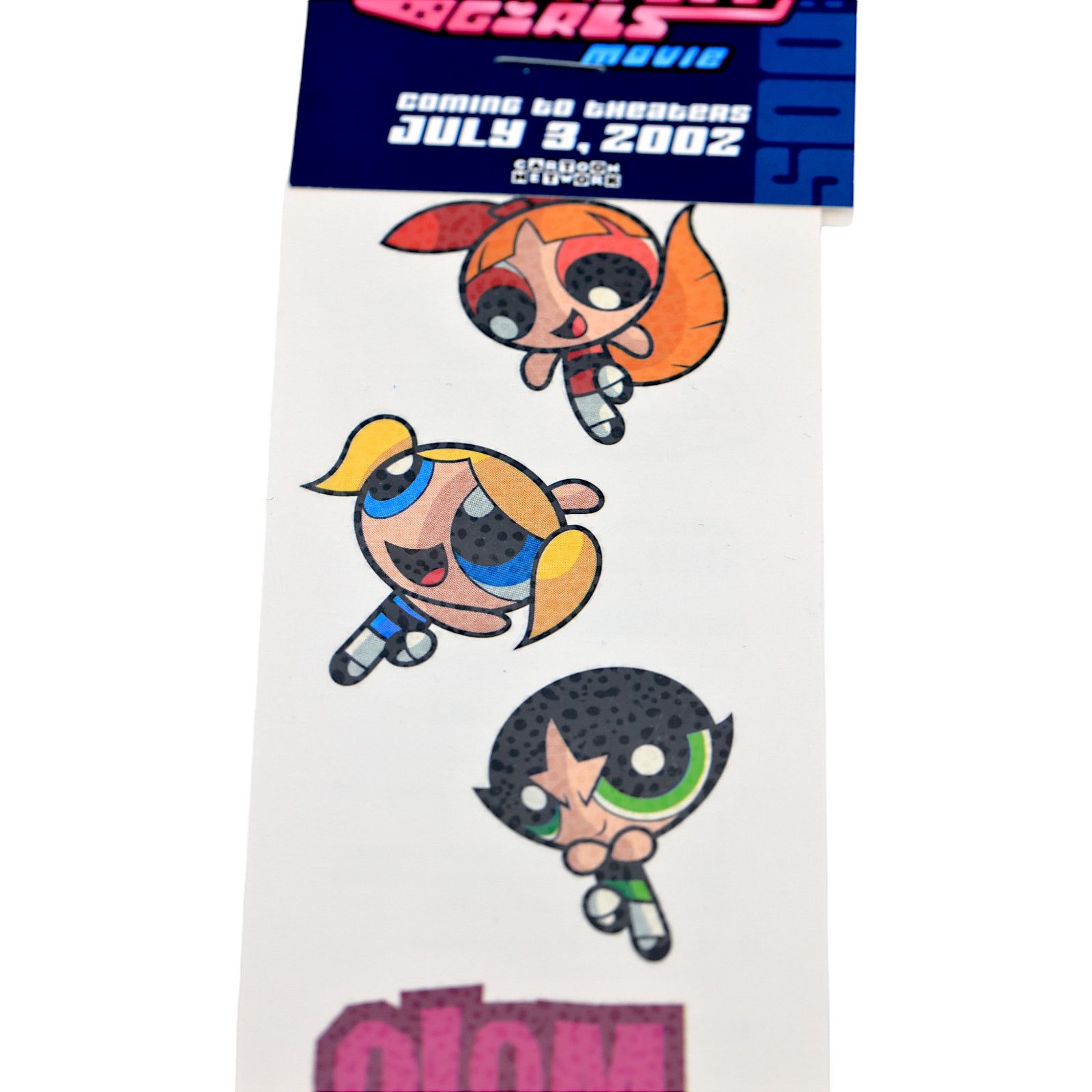 Cartoon Network Powerpuff Girls Movie Tattoos Cartoon Network 2002 Lot of 4 Size ONE SIZE - 3 Thumbnail