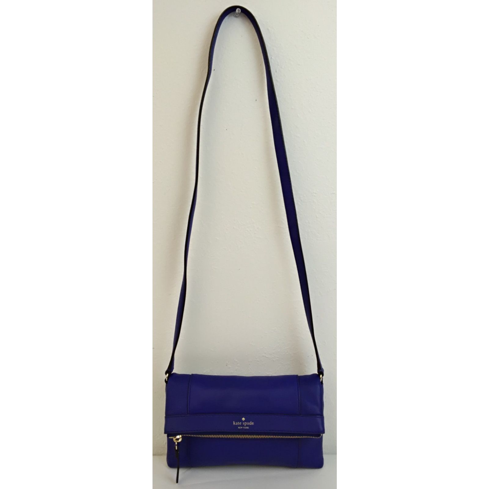 Kate Spade Kate Spade Fremont Place Julian Leather Crossbody Royal Blue Size ONE SIZE - 3 Thumbnail