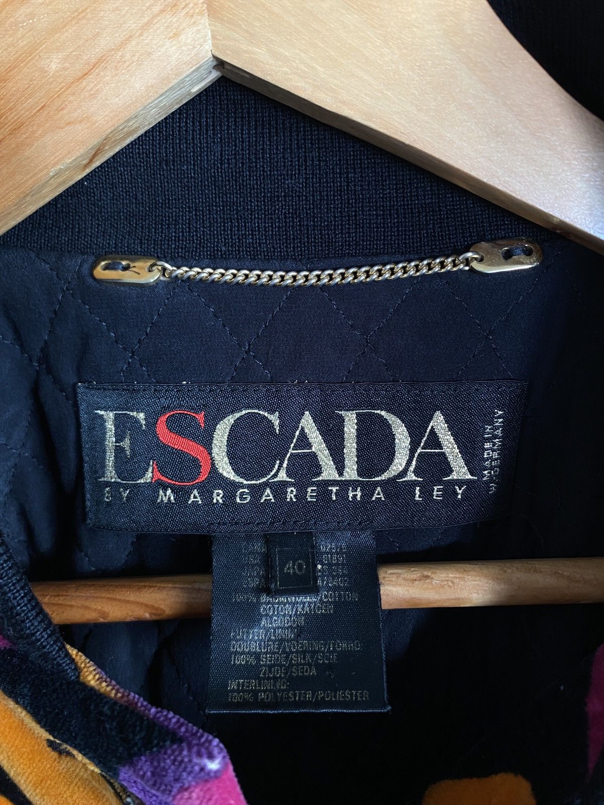 Escada Very Rare Vintage Escada Full Print Bomber Jacket 1990s Size US M / EU 48-50 / 2 - 10 Thumbnail