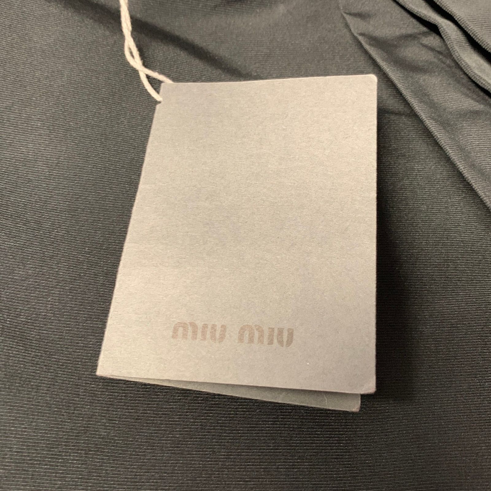 Miu Miu MIU MIU Size 0 Black Nylon Blend High Waisted Mini Skirt Size 25" / US 0 / IT 36 - 5 Thumbnail
