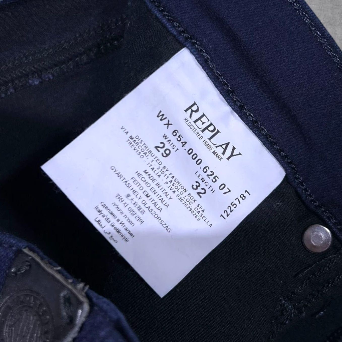 Replay Replay Joi Stretch Dark Blue Skinny Fit Jeggings Jeans W29 L32 Women’s Denim Slim Zip Fly Size 29" - 4 Thumbnail
