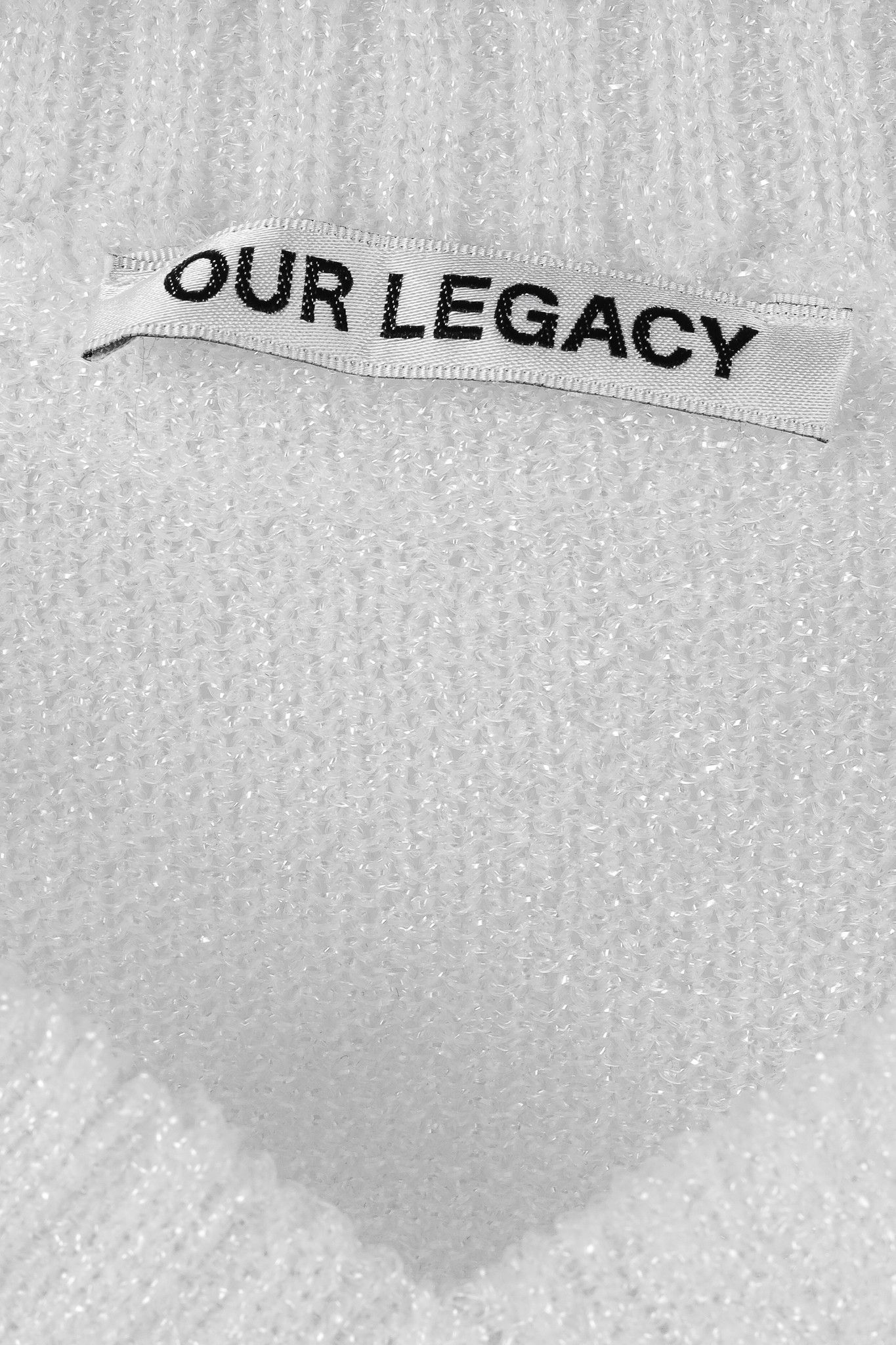 Our Legacy Our Legacy Transparent Bubble Knit V-Neck Raglan Sweater Size US L / EU 52-54 / 3 - 4 Thumbnail