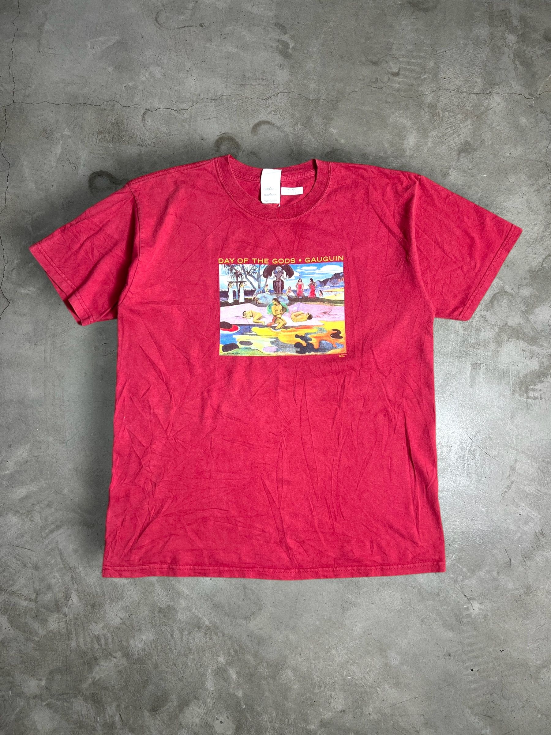 Vintage Vintage Paul Gauguin Day Of The Gods Art Tee (L) GTME485 Size US L / EU 52-54 / 3 - 1 Thumbnail