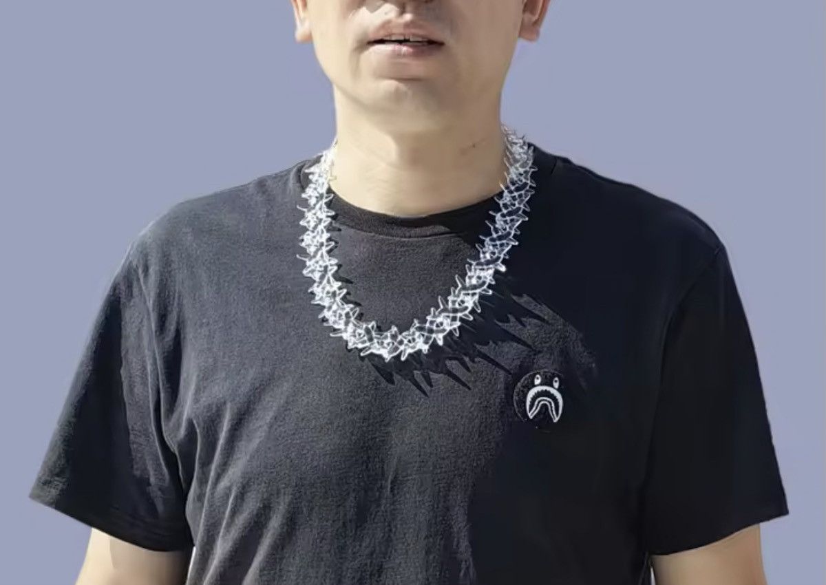 Other Clear Spike Torn Chain Necklace Size ONE SIZE - 6 Thumbnail