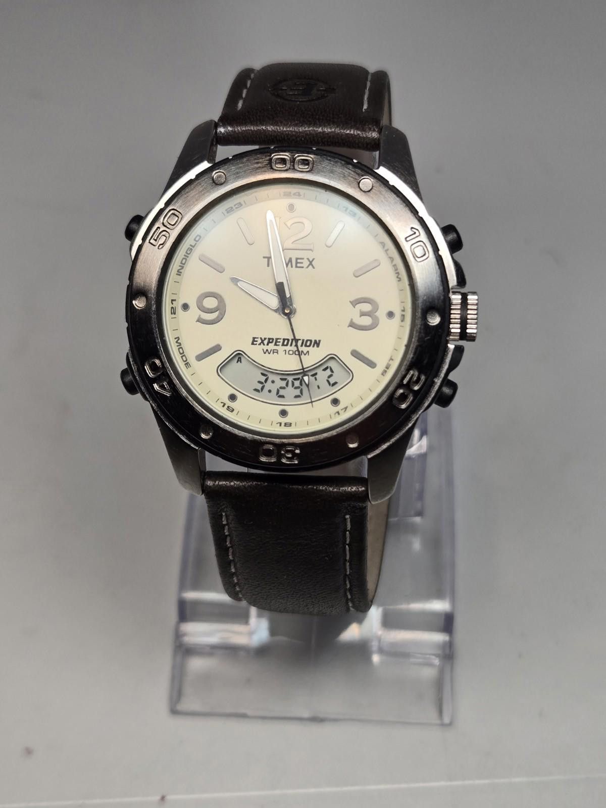 Timex Expedition T45181 Men's Beige Analog-Digital Watch