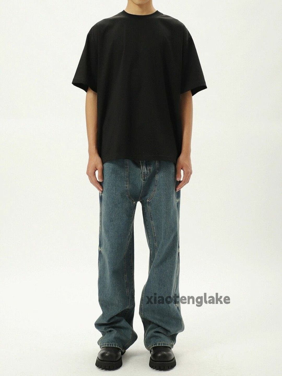 Designer × Japanese Brand × Vintage washed faded cleanfit yuppie loose carpenter jeans Size US 30 / EU 46 - 3 Thumbnail