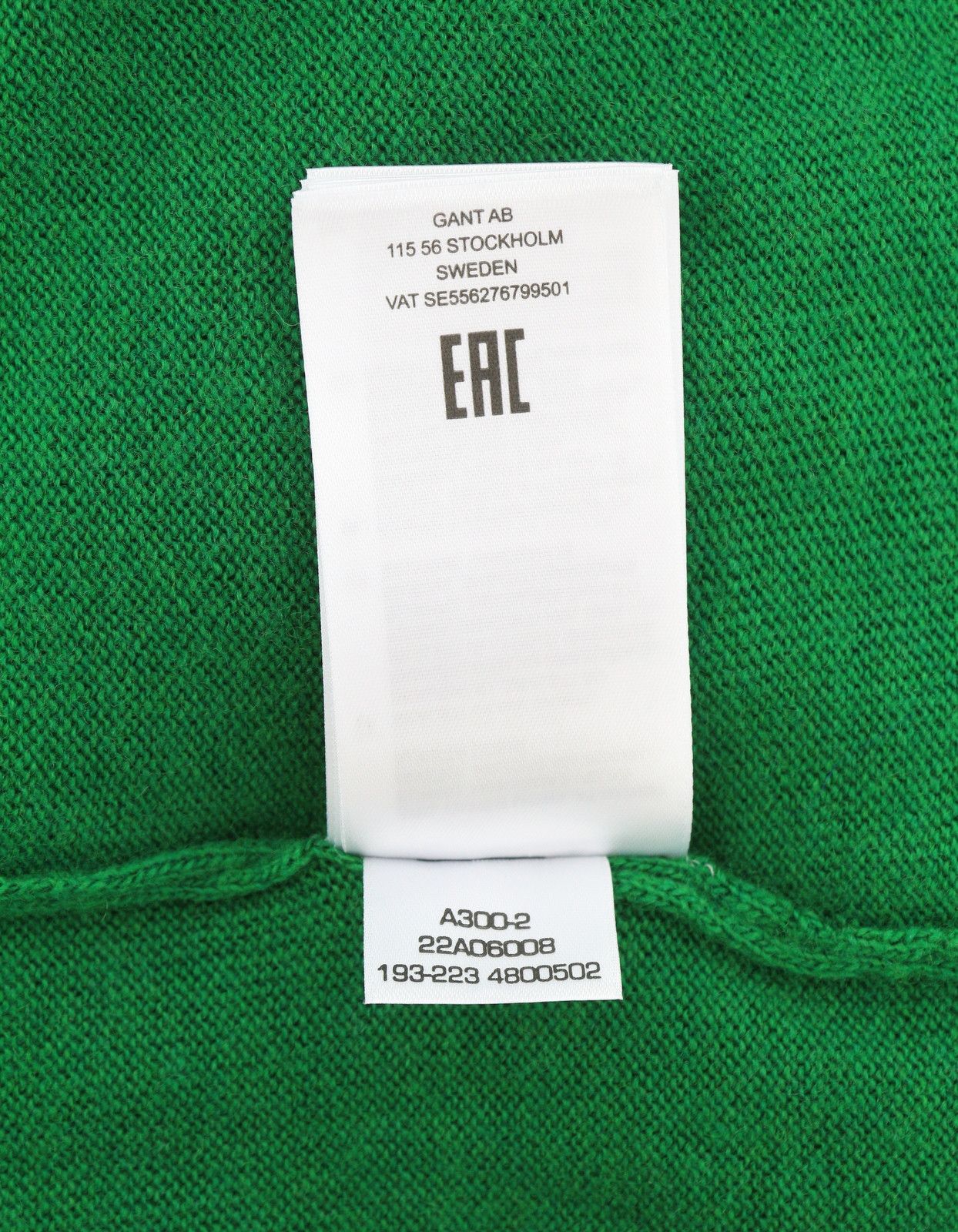 Gant EXTRAFINE LAMBSWOOL V-NECK S Lavish Green Knit 88086 Size S / US 4 / IT 40 - 5 Thumbnail