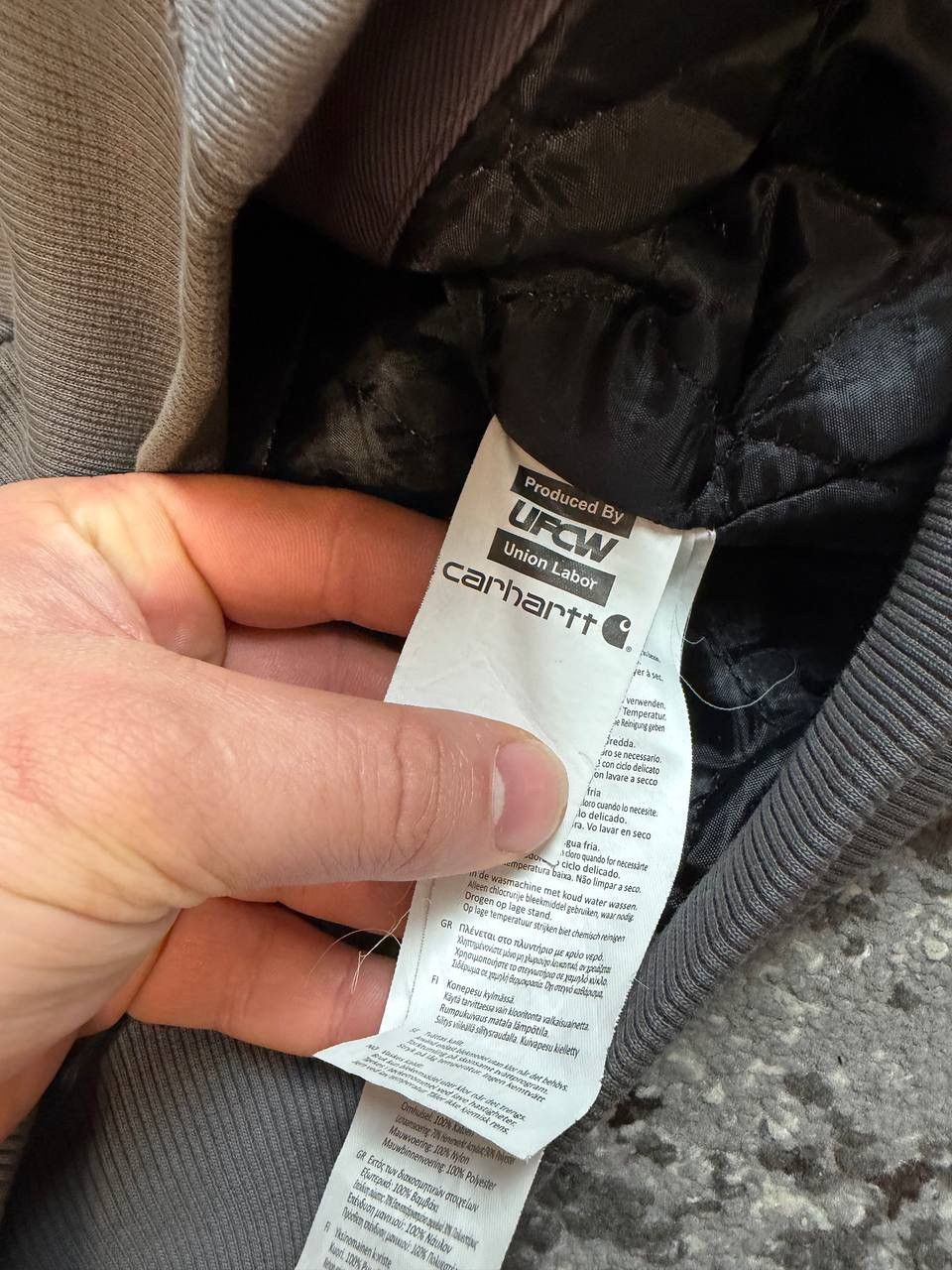 Carhartt Wip Vintage y2k Carhartt Wip Active Bermuda Gray Bomber Jacket Size US M / EU 48-50 / 2 - 5 Thumbnail