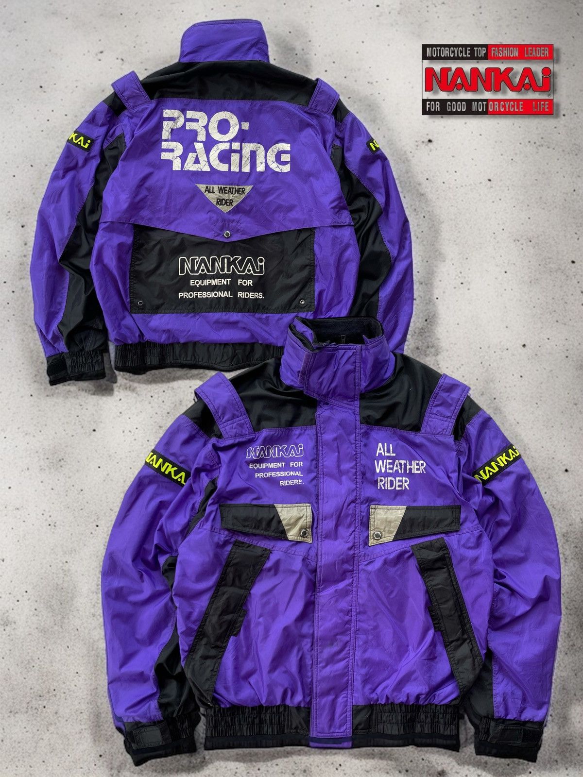Sports Specialties 🔥VINTAGE NANKAI PRO RACING LOGO BOMBER JACKET Size US L / EU 52-54 / 3 - 1 Thumbnail