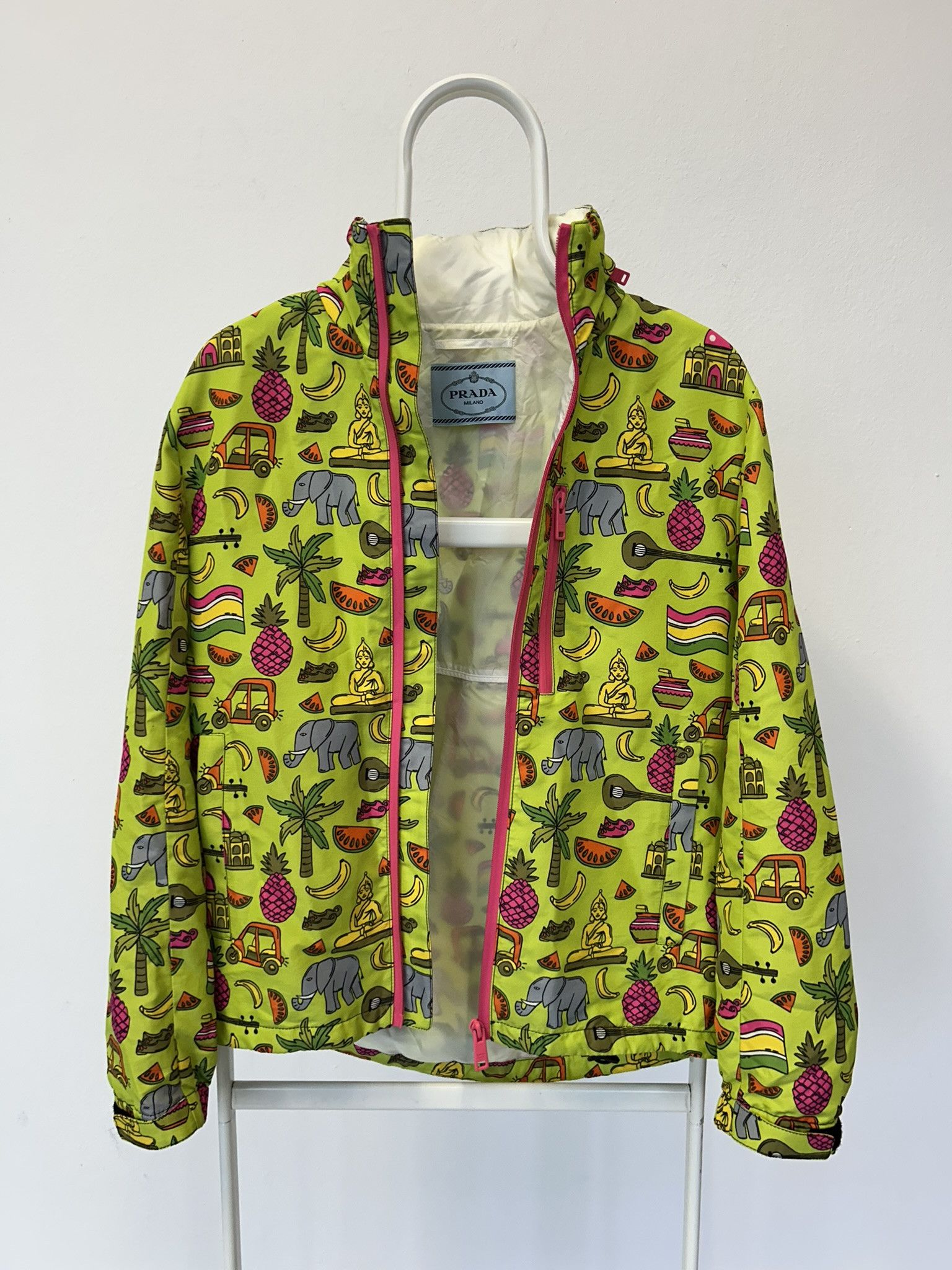 Prada SS2017 runway prada taffeta print silk jacket Size XS / US 0-2 / IT 36-38 - 11 Thumbnail