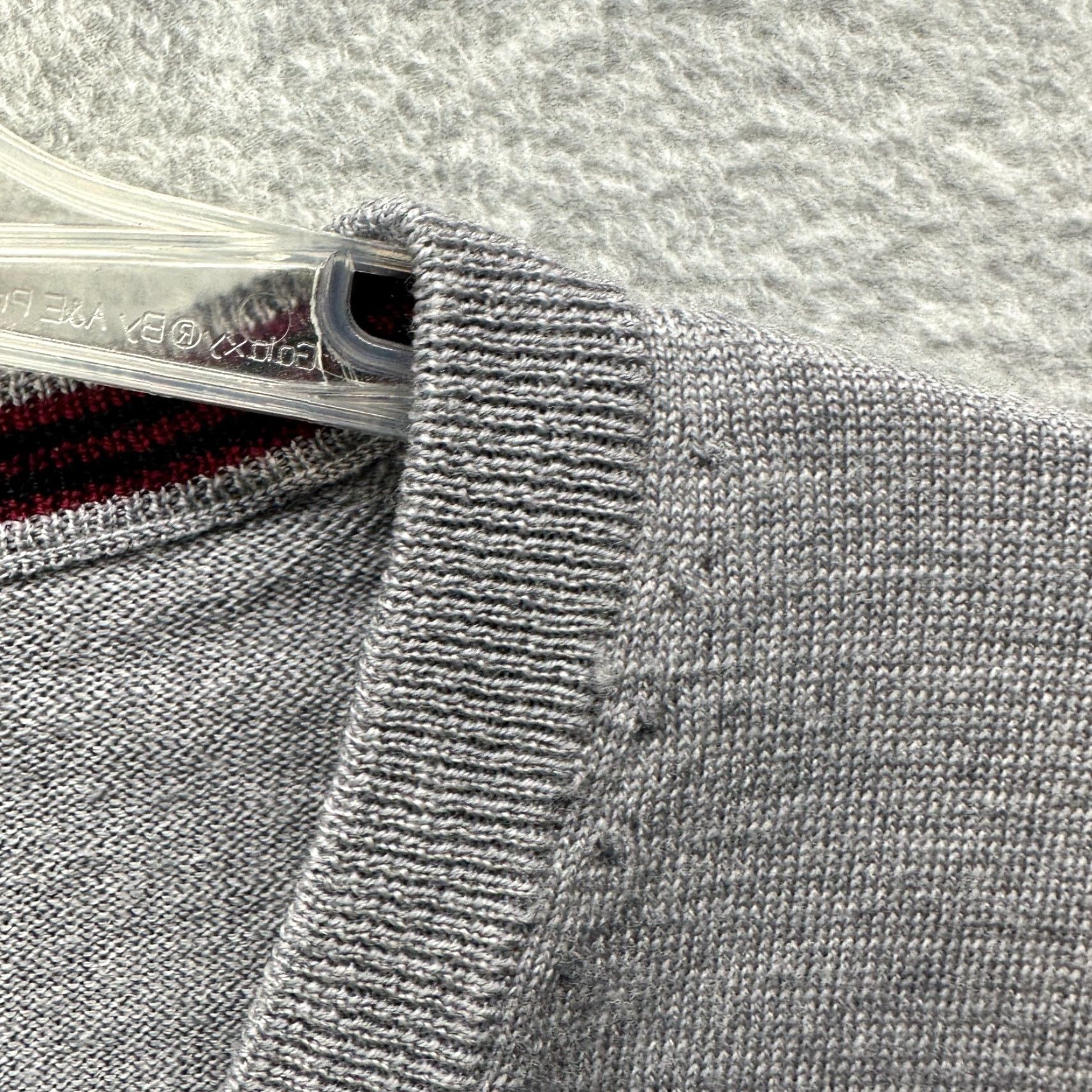 Brooks Brothers Brooks Brothers Sweater Mens XL Gray Wool V-Neck Pullover Knit Classic Preppy Shirt? Size US XL / EU 56 / 4 - 5 Thumbnail