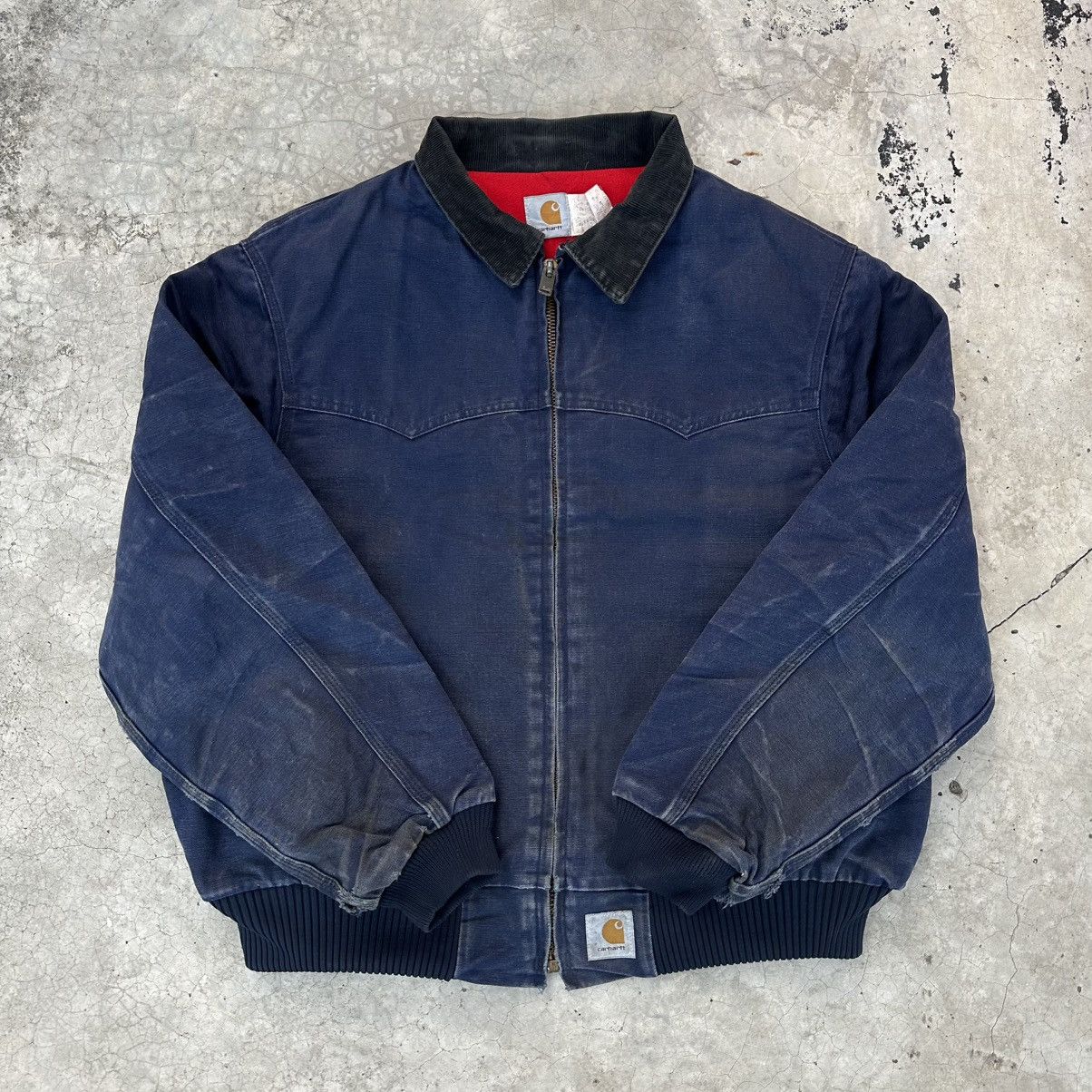 Carhartt Crazy Vintage 90s Faded Carhartt Santa Fe Jacket Size US XXL / EU 58 / 5 - 8 Thumbnail