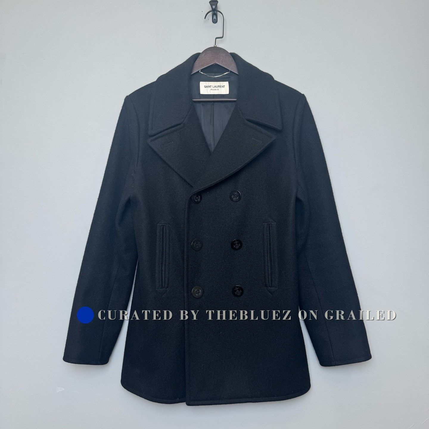 Hedi Slimane × Saint Laurent Paris [54] FW15 Runway Black double