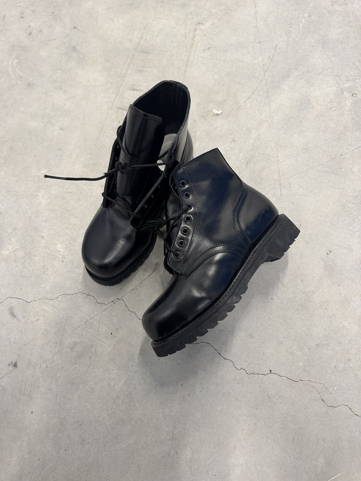 Vintage 1980's Military Platform Ankle Boots Size US 10.5 / EU 43-44 - 7 Thumbnail
