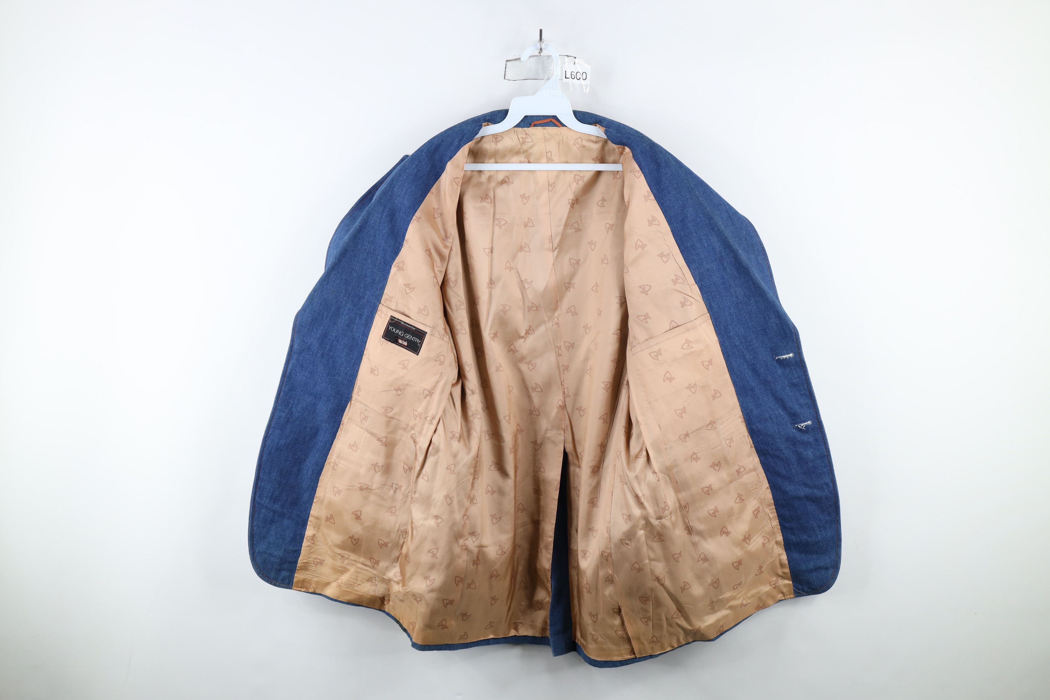 Vintage Vintage 70s Streetwear Denim Jean Blazer Suit Jacket USA Size US XL / EU 56 / 4 - 10 Thumbnail