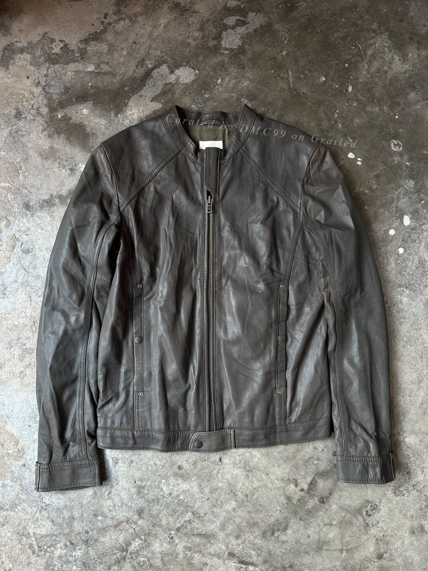 Diesel Diesel Vintage Sheepskin Biker Jacket Size US M / EU 48-50 / 2 - 1 Thumbnail