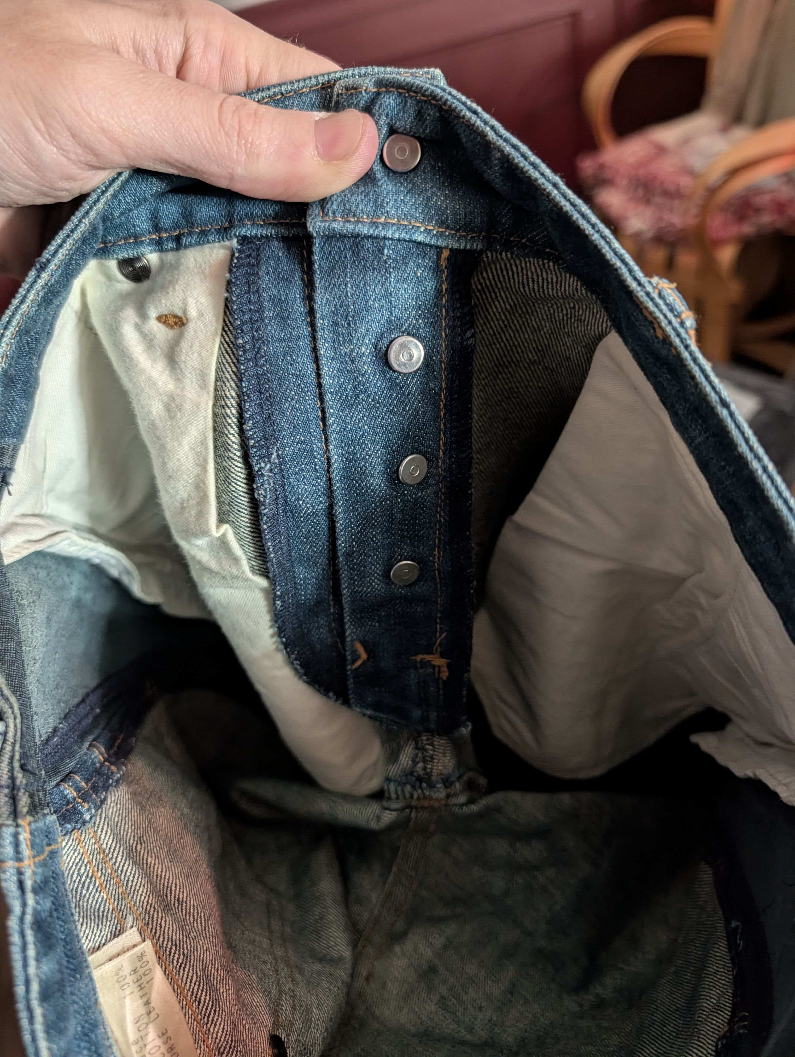 Maison MIHARA YASUHIRO MMY VTG horse leather trompe l'oeil denim jeans Japan Size 28" / US 6 / IT 42 - 16 Thumbnail