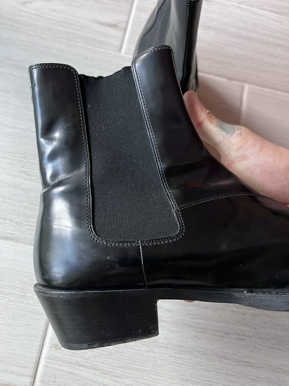 Berluti × Haider Ackermann Berluti Keith boots black Size US 10.5 / EU 43-44 - 16 Thumbnail